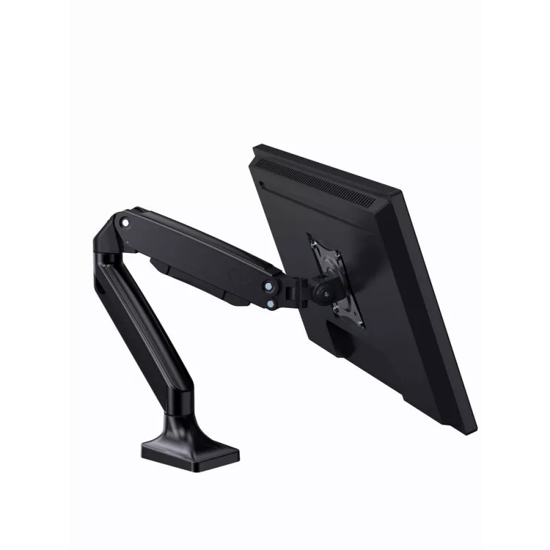 Monitora stiprinājums GEMBIRD MA-DA1-03 17–35 collu ekrāniem, 10 kg, VESA 75x75–100x100, skava/caurums, melns