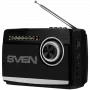 SVEN SRP-535 portatīvais skaļrunis, melns (3W, FM/AM/SV, USB, microSD, lukturītis, baterija)