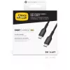 Otter Products OtterBox USB kabelis - 24 kontaktu USB-C (tēviņš) uz 24 kontaktu USB-C (tēviņš) - USB 2.0 - 3 A - 2,0 m - Melns (78-81357)