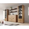 Cama set of two shelves 125cm SOHO lefkas oak/Melns