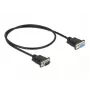 Seriālais kabelis DeLOCK 86613 Melns 0.5m RS-232