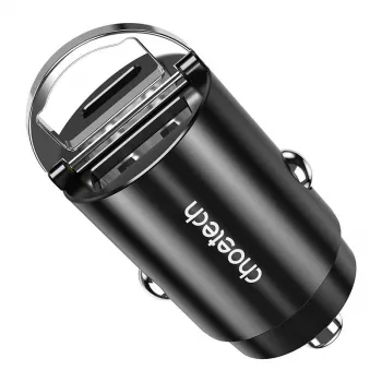 Auto lādētājs USB-C/USB-A CHOETECH TC0006 30W — QC3.0 un PD3.0 atbalsts