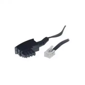 ShiverPeaks S/CONN 6m TAE F - RJ11 melns telefona kabelis