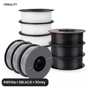 3D printera pavediens Creality PLA+ 1.75 mm Balts Pelēks 1 kg