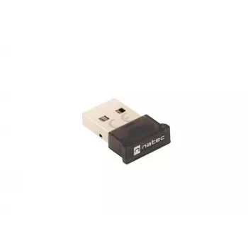 BLE bāka NATEC NBD-2003 USB Bluetooth 5.0 adapteris — melns, 20 m darbības rādiuss, USB Type-A