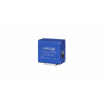 Tīkla adapteris Lancom Systems AirLancer SN-LAN-10G — 10 Gigabit Ethernet, IEEE 802.3af/at/bt, alumīnija korpuss, zils