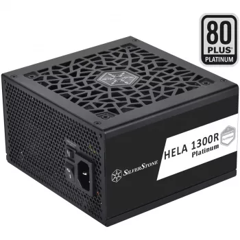 SST-HA1300R-PM 1300W, PC barošanas bloks melns, 9x PCIe, kabeļu pārvaldība, 1300 vati