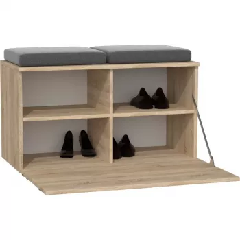 Slēgts apavu skapis Top e Shop OPAL SZAFKA SONOMA — ozols, 850×450 mm, skaidu plātne, 16 mm rāmis