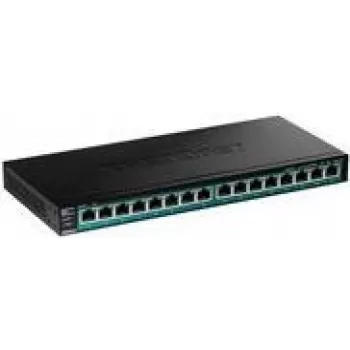 TRENDnet TPE TG161H - Slēdzis - 16 x 10/100/1000 (PoE+) - montējams statīvā - PoE+ (120 W)