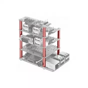 DELOCK 18215 nerūsējošā tērauda stiprinājumu komplekts Raspberry Pi, 30 mm statīvi, sudraba krāsa