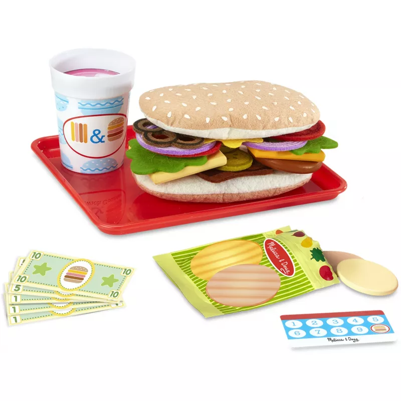 Melissa & Doug Slice & Stack Sandwich Counter 6074860 koka rotaļu virtuvīte
