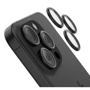 Rūdīta stikla kameras lēcu aizsargs Belkin iPhone 15 Pro / 15 Pro Max OVA180HQBK