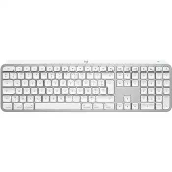 Logitech Master Series MX Keys S for Mac - pilna izmēra tastatūra - fona apgaismojums - bezvadu - Bluetooth LE - AZERTY - franču - gaiši pelēka (920-011626)