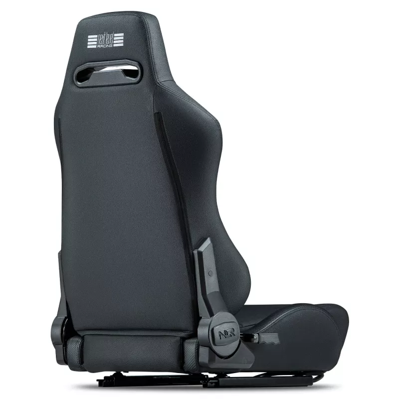 Sacensību stila atpakaļatgāzts sēdeklis Next Level Racing ERS3 Elite Premium — melns PU āda