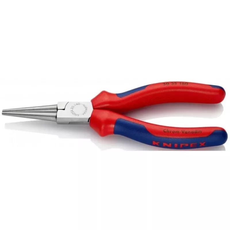 KNIPEX 30 35 160 - Knaibles ar garu snīpi - 2,5 mm - 4,1 cm - Tērauds - Zils/sarkans - 16 cm