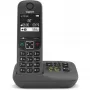 Bezvadu telefons Gigaset AE690A, DECT/Analogs, Caller ID, antracīta krāsā