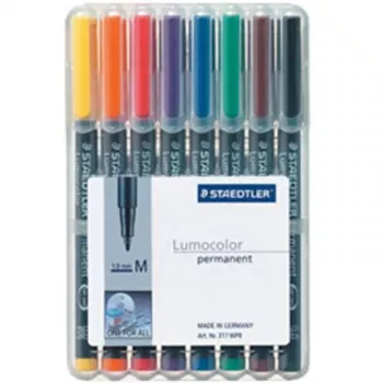 Pastāvīgais marķieris Staedtler 317 WP8 Melns Zils Brūns Zaļš Oranžs Sarkans Violet Dzeltens 8 gab.