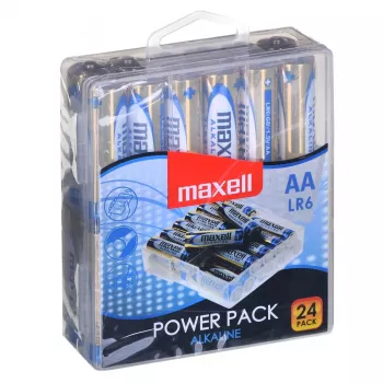 MAXELL LR6 sārma bateriju VĒRTĪBAS KASTE, 24 gab.