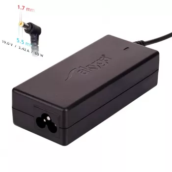 Akyga AK-ND-06 klēpjdatora barošanas adapteris 19 V / 3,42 A, 65 W, 5,5 x 1,7 mm spraudnis, paredzēts Acer