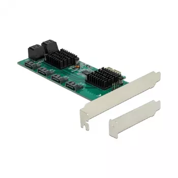 DeLOCK 8 portu SATA PCI Express x1 karte, zema profila forma