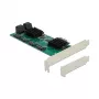 DeLOCK 8 portu SATA PCI Express x1 karte, zema profila forma