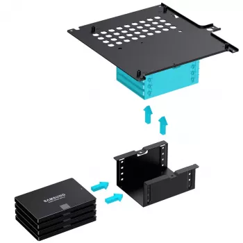 Jonsbo N10 mini tornis ITX sudrabs