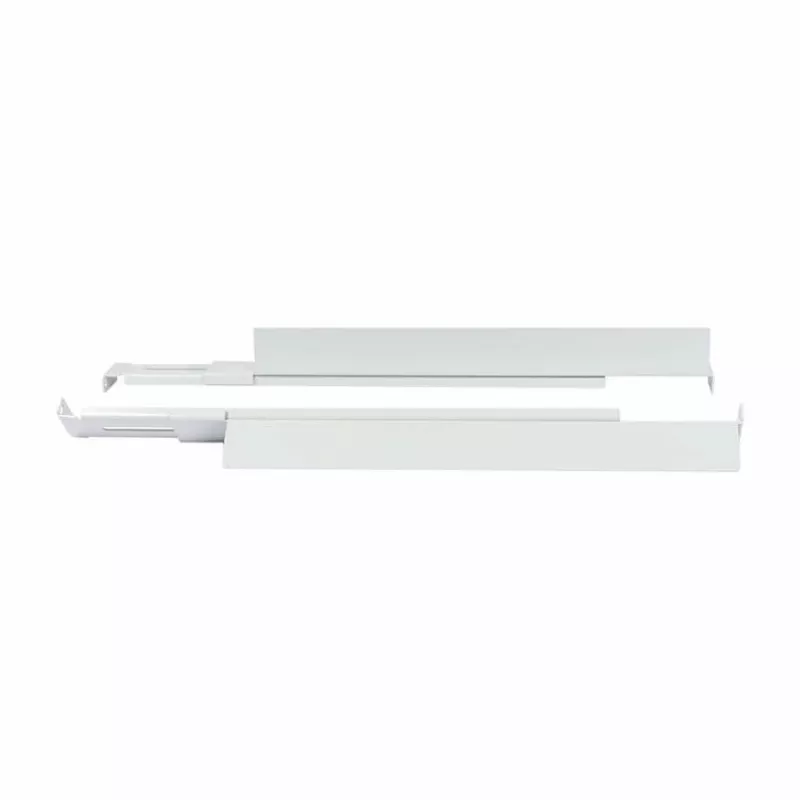 ALLNET regulējams L-veida sliedes kronšteins 502–849 mm gaiši pelēks, pāris