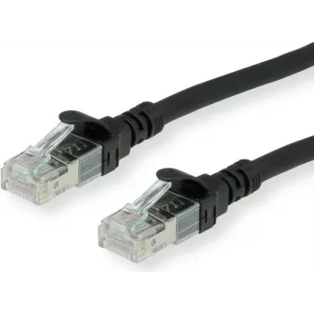 Roline Patch-Cable RJ-45 (Tēviņš) uz RJ-45 (Tēviņš) 50 cm SFTP PiMF CAT 6 Bezhalogēna, Lieta, Daudzdzīslu Melns