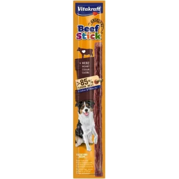 Suņu gardums Vitakraft Beef Stick Beef Hearts 12 g — vienas porcijas apmācības kārums ar liellopa garšu, olbaltumvielas 30%