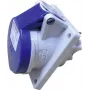MENNEKES 16A 1632 CEE-Cara paneļmontāžas kontaktligzda TwinContact 16 A 3p Zila IP44