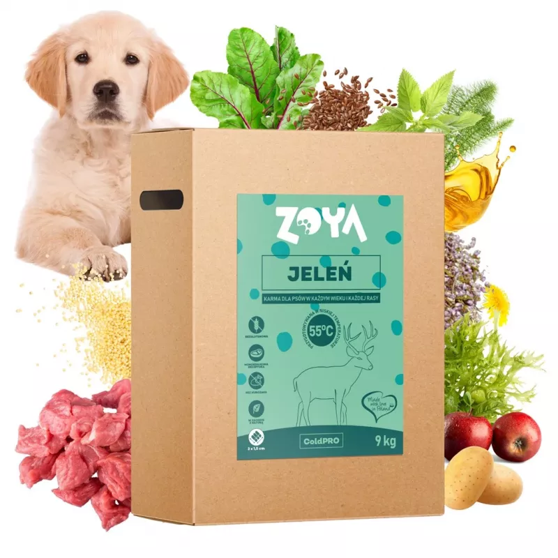 ZOYA ColdPRO sausā suņu barība ar brieža gaļu, 9 kg