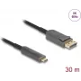 Aktīvais optiskais kabelis DELOCK USB-C uz DisplayPort 30 m (81609)