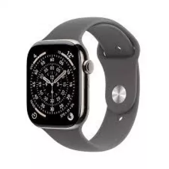 Apple Watch Series 11 GPS + Cellular 42mm dabīgā titāna korpuss ar Stone Grey Sport siksniņu