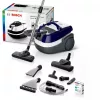 Slapjās un sausās tīrīšanas putekļsūcējs Bosch BWD 41740 AquaWash&Clean — 1700 W, 5 L tvertne, EPA filtrs, teleskopiskā caurule, 9 m rādiuss, violets