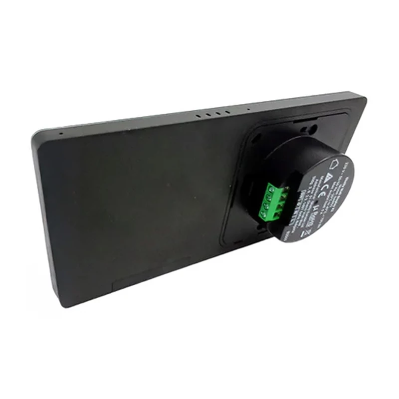 Shelly Wall Display X2 Black + BLU H&T Black komplekts, iebūvējams vadības panelis, Android, Wi-Fi, Bluetooth