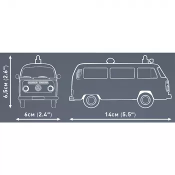 Cobi Modelēšanas komplekts Volkswagen T2b Ātrā palīdzība 1:35 mērogs pelēks