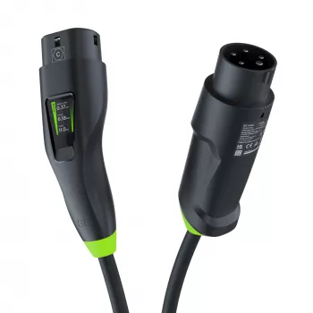 Green Cell Habu EVGC01 Mobilais EV lādētājs elektromobiļiem 11 kW 7 m Type 2 CEE Wallbox Melns