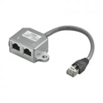 Wentronic Goobay kabeļu sadalītājs (Y-adapteris) - CAT 5 Ethernet + ISDN, ekranēts (68909)