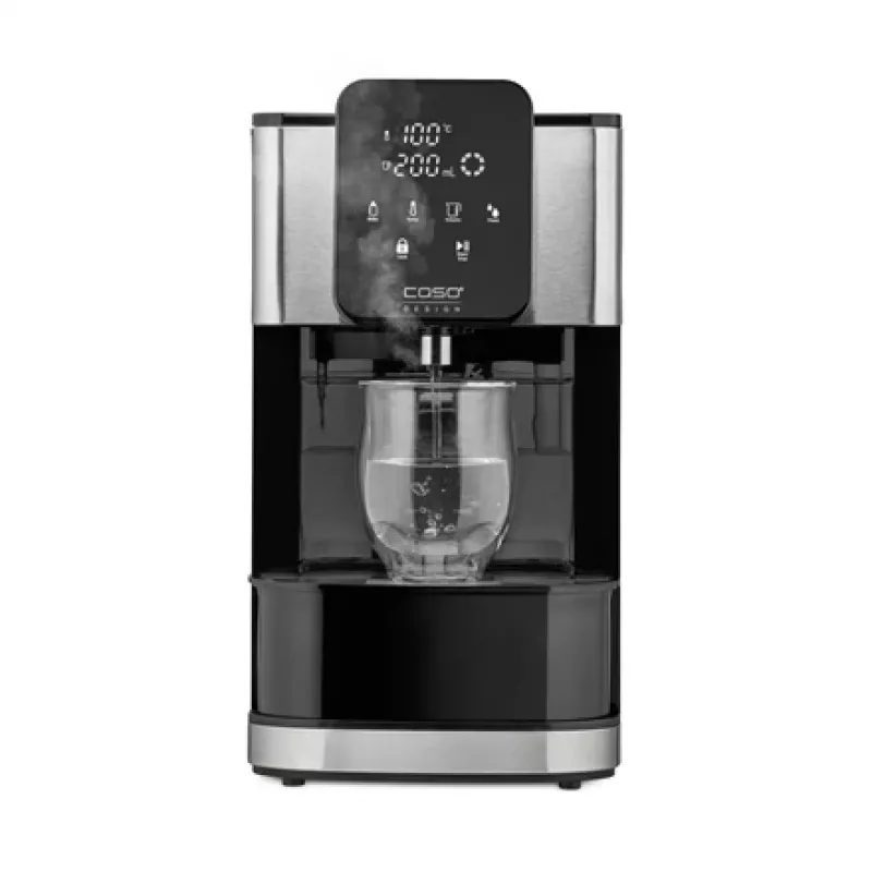 Elektriskā tējkanna Caso Turbo Hot Water Dispenser HW 1660 — 4 L, 2600 W, melns/nerūsējošs tērauds