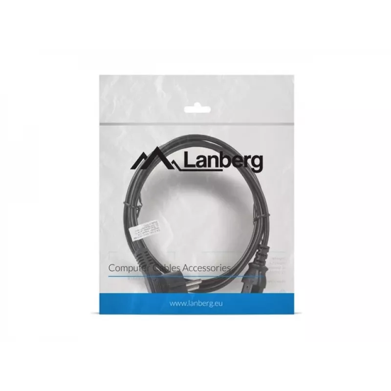 Lanberg CA-C13C-10CC-0018-BK Strāvas kabelis Melns 1,8 m C13 savienotājs CEE7/7