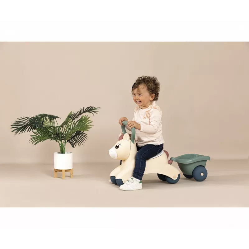 Little Smoby Baby Pony Veločums ar Piekabi