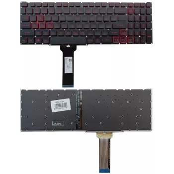 Acer KB316120 nomaiņas tastatūra Acer Nitro un Predator klēpjdatoriem ar sarkanu fona apgaismojumu