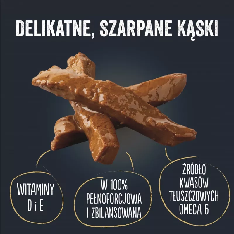 FELIX Tasty Shreds ar liellopu gaļu un vistu - 4x 80g