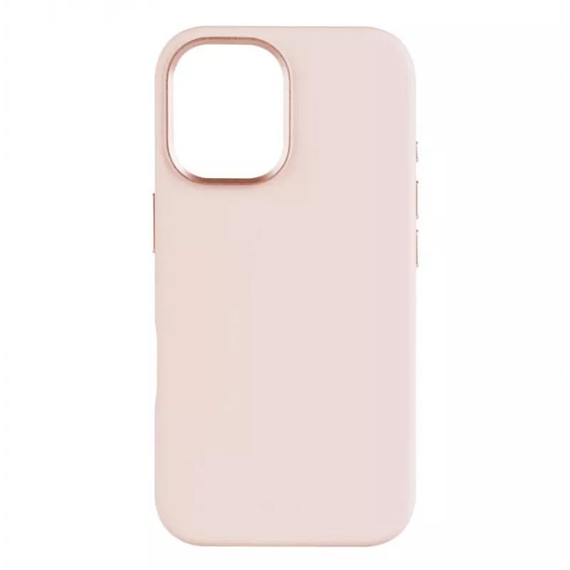 Aizmugurējais vāciņš FIXED Apple iPhone 16 Liquid silikons Rozā ar MagFlow plāns aizsargmaciņš