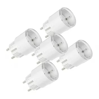 Viedais kontaktligzdu komplekts Shelly Plug S MTR Gen3 — 5 gab., 12A, balts