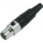 Mini XLR adapteris Omnitronic 30200125 — Mini XLR uz XLR adapteris, inline savienotājs