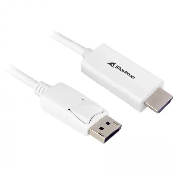 DisplayPort 1.2 adaptera kabelis Sharkoon 4K, 1 m garš