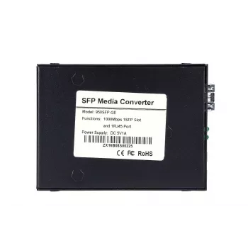 Extralink Sedir vides pārveidotājs, 1x SFP, 1x RJ45 1000 Mb/s