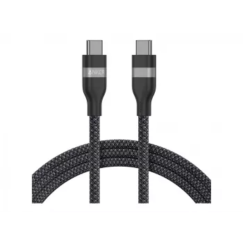 USB-C uz USB-C kabelis Anker A82E2 — USB 2.0, 0.9 m, Melns