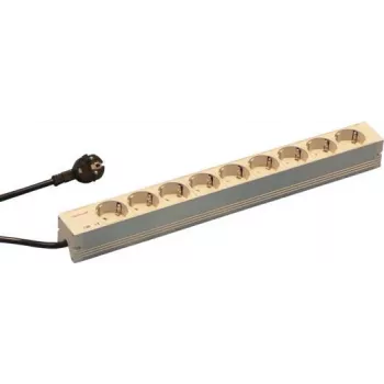 Schroff 60110-202 Strāvas sadales bloks (PDU) 9 maiņstrāvas izejas 1U Pelēks